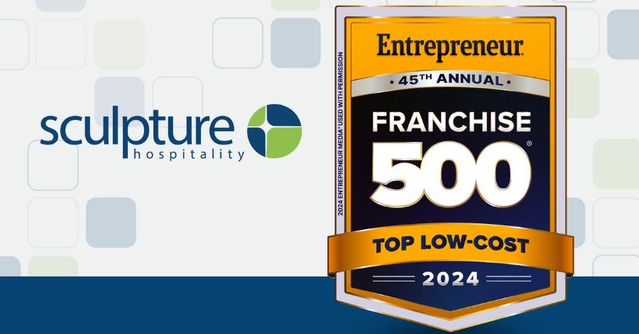 Sculpture Hospitality Ranked Top Low-Cost Franchise